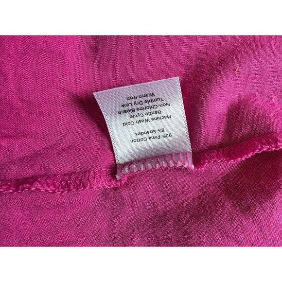 Talbots Petites Medium Pink Pima Open-Front Cardigan Sweater - Picture 5 of 7